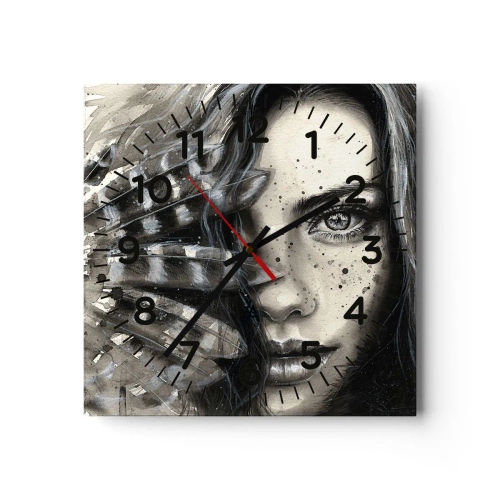 Wandklok - Klok - Wilde schoonheid - 40x40 cm