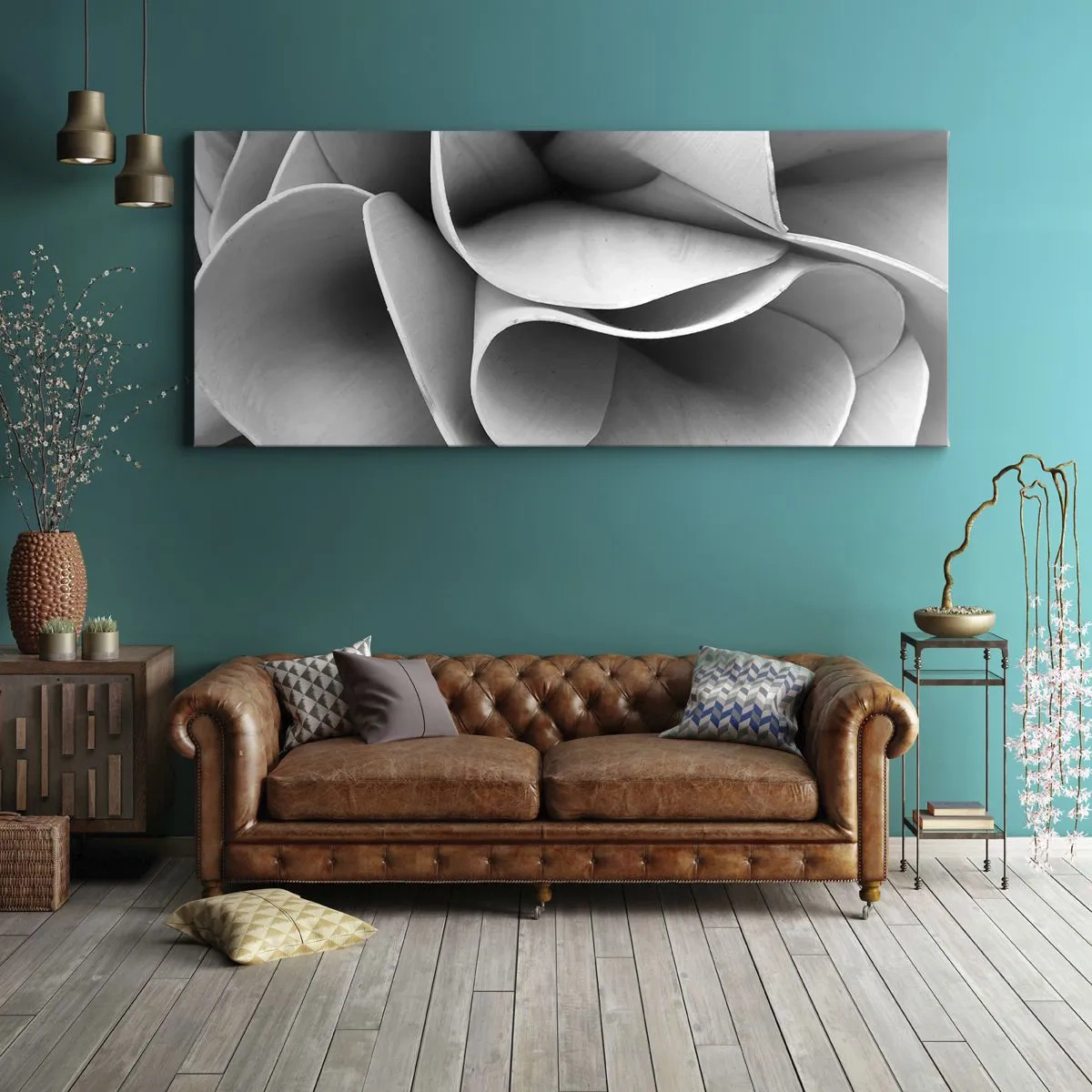 Schilderen op canvas - Het gebeurt in de ruimte - 160x50 cm