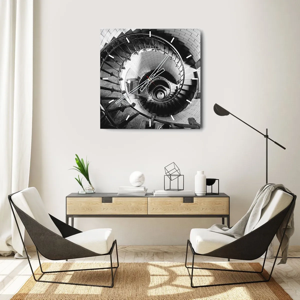 Wandklok - Klok - Hoger en hoger - 30x30 cm