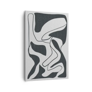 Schilderen op canvas - Abstract doolhofplezier - 70x100 cm