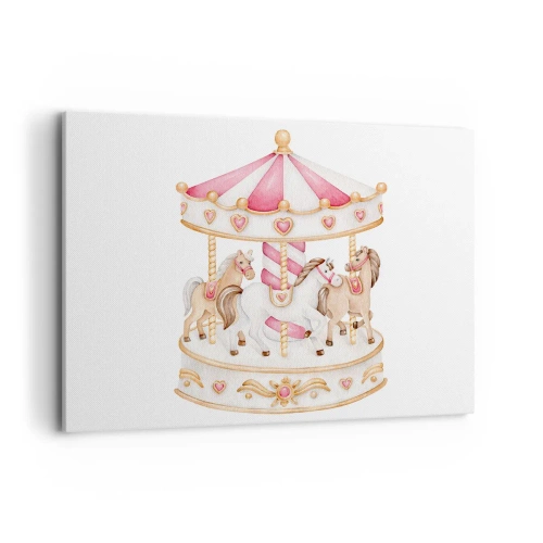 Schilderen op canvas - De zoete kinderwereld - 100x70 cm