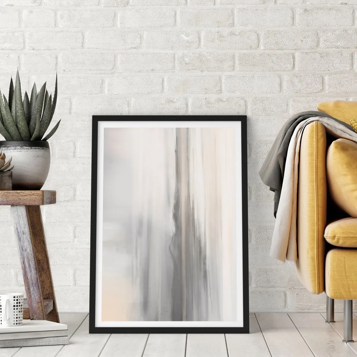 Poster in een zwarte lijst - Afstand in reflectie - 61x91 cm
