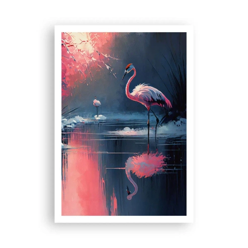 Poster - Een toevluchtsoord voor vogels - 70x100 cm