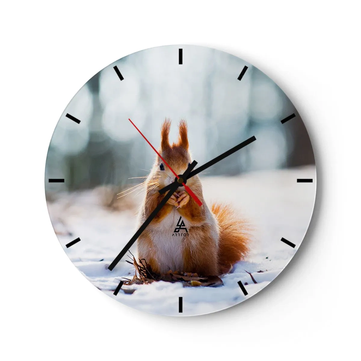 Wandklok - Klok - Waar kijk je naar? - 40x40 cm