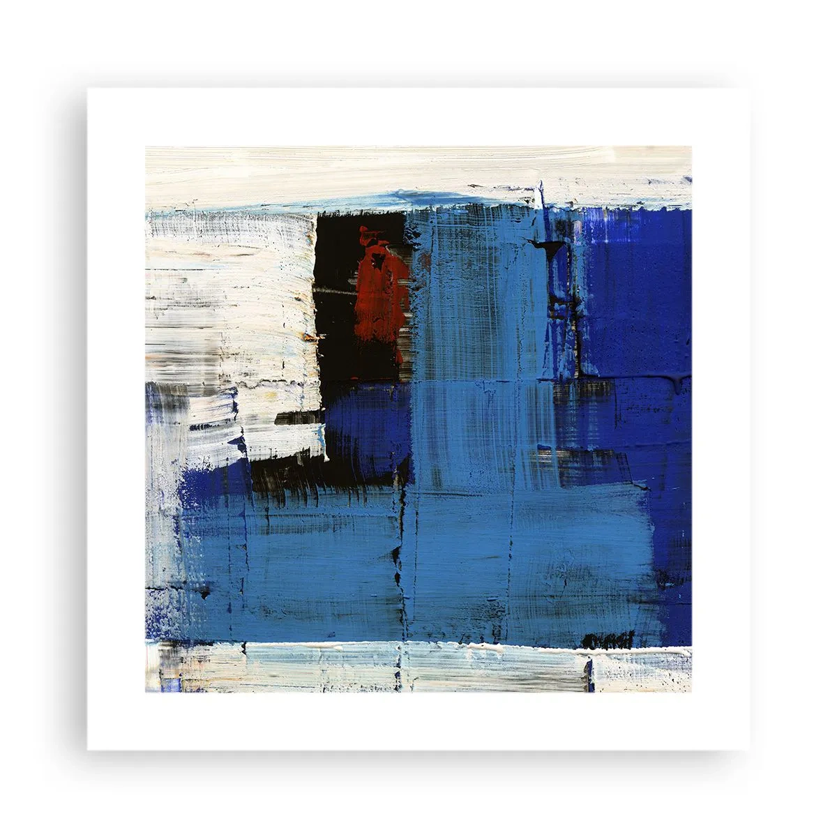 Poster - Het geheim van blauw - 40x40 cm