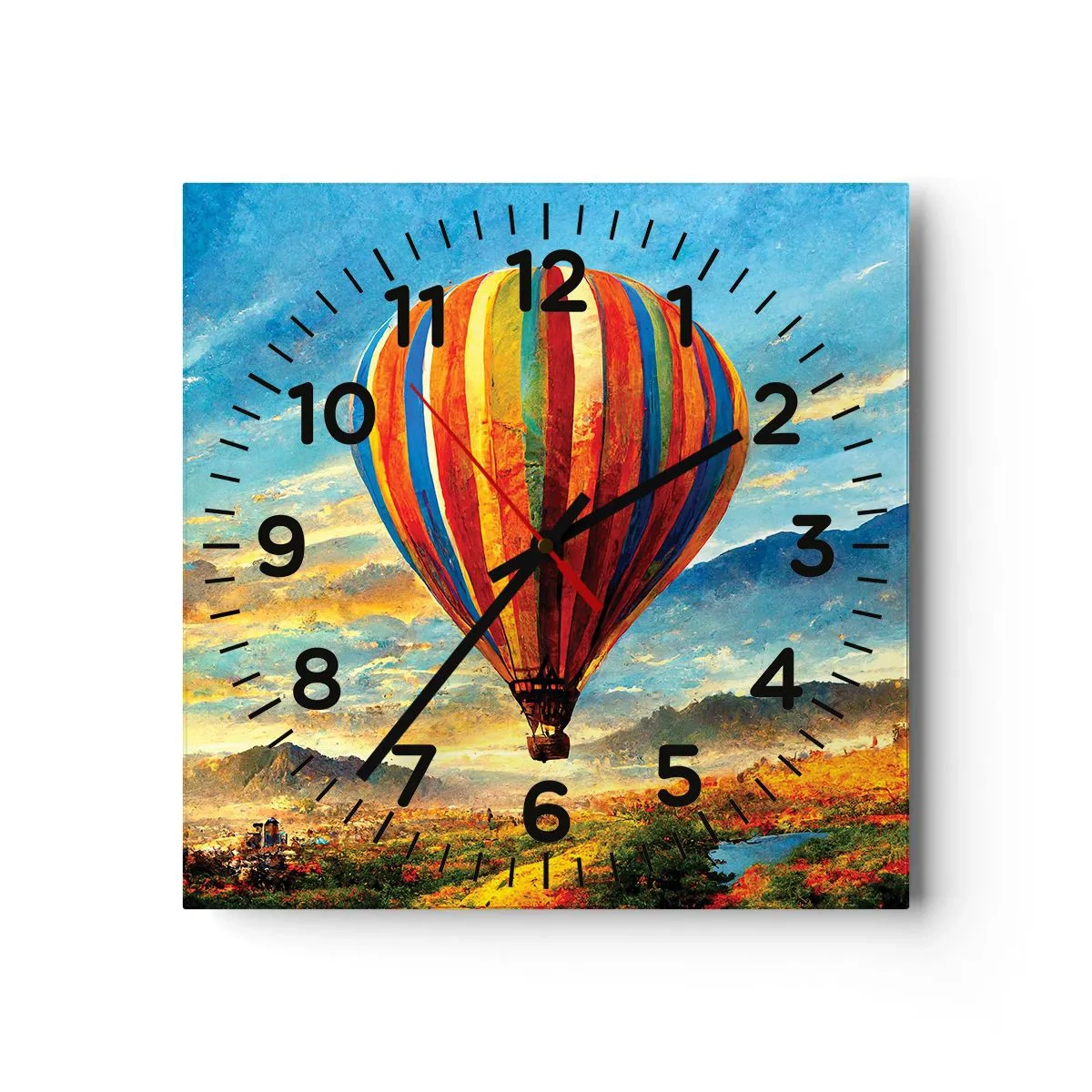 Wandklok - Klok - In stilte zie je meer - 30x30 cm