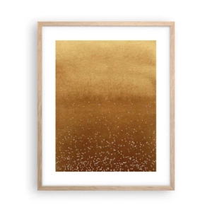 Een poster in een licht eiken lijst - De geboorte van het licht - 40x50 cm