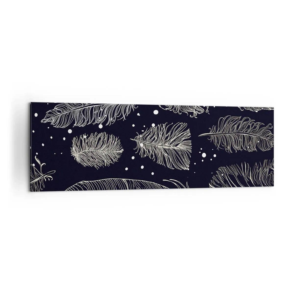 Schilderen op canvas - Gevederde kant - 160x50 cm