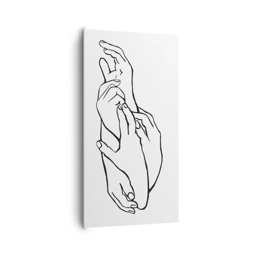 Schilderen op canvas - Goede aanraking - 65x120 cm