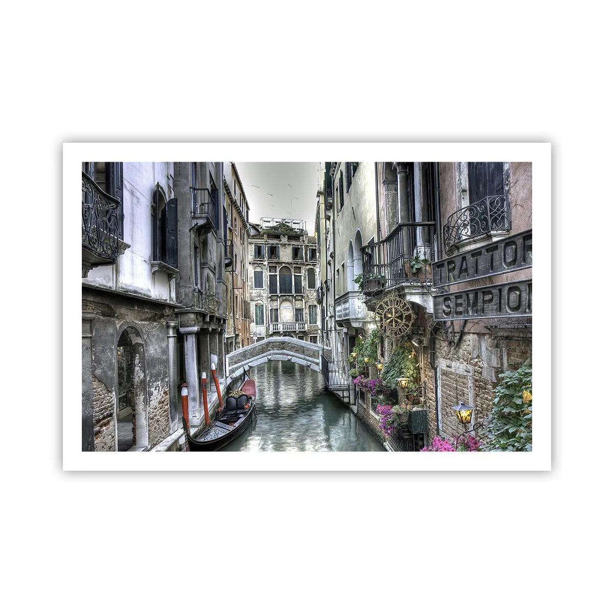 Poster - Eeuwenlang in stille reflectie - 91x61 cm