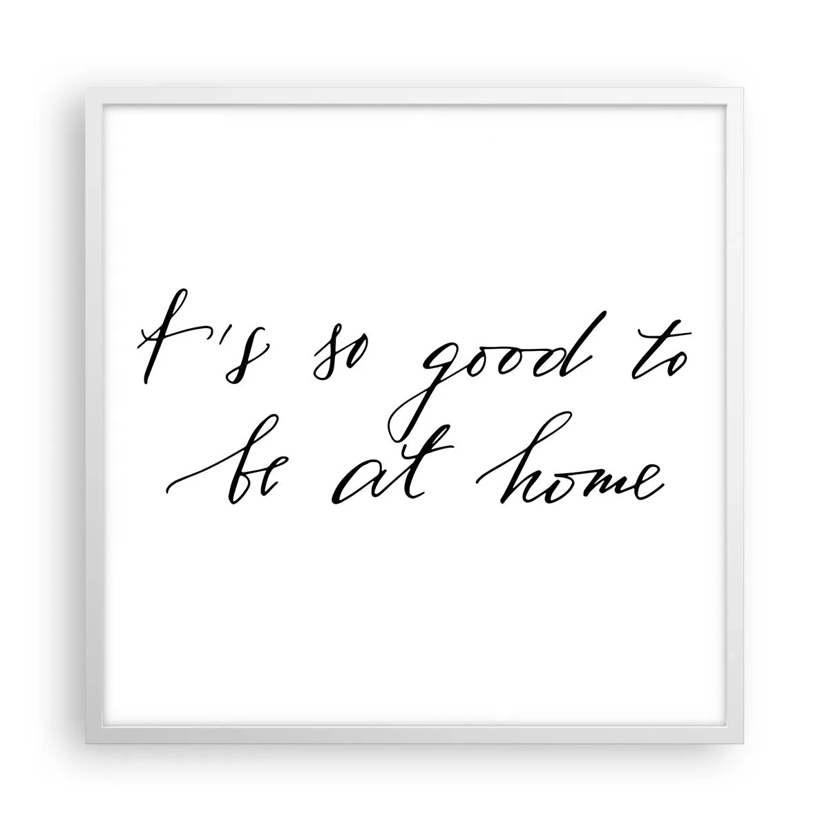 Poster in een witte lijst - De hele waarheid - 60x60 cm