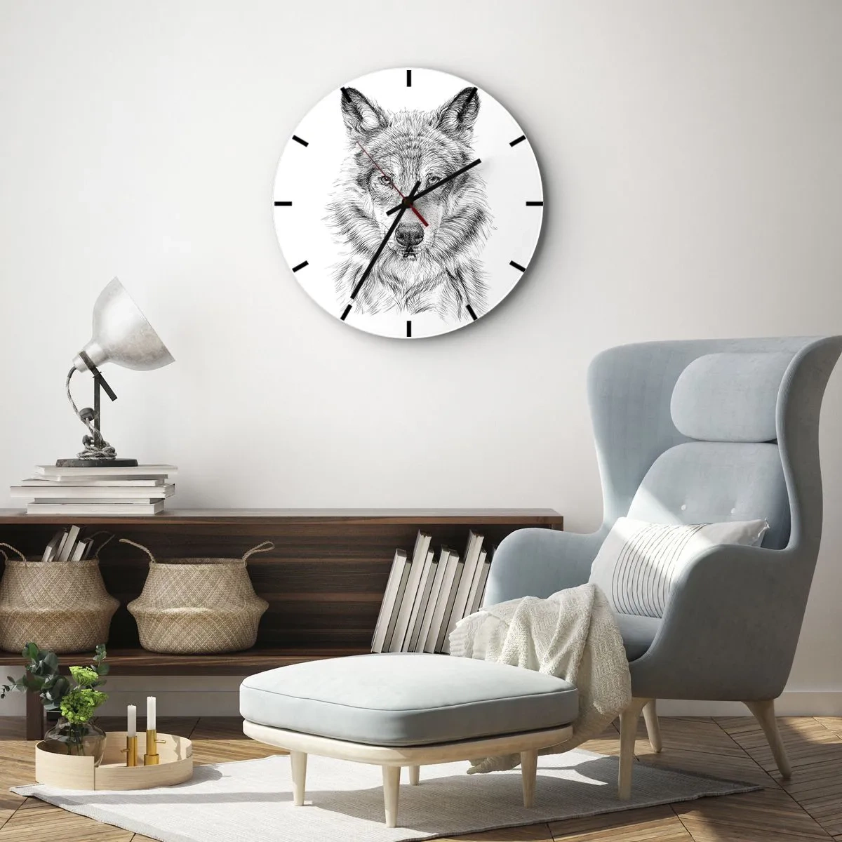 Wandklok - Klok - Een geboren leider - 30x30 cm