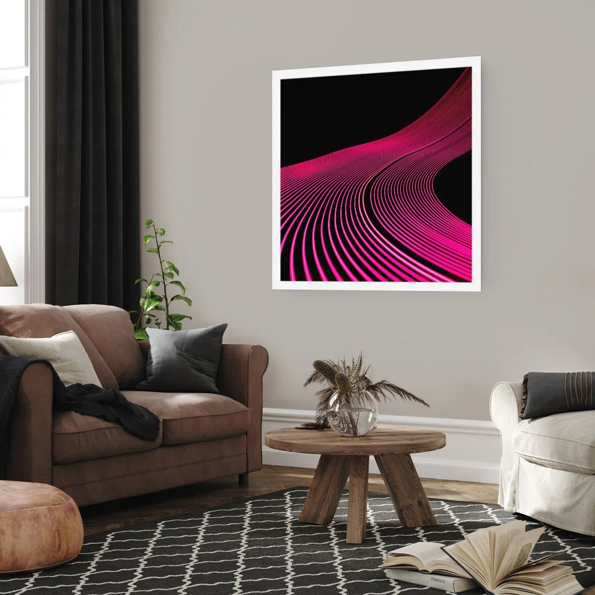 Poster - Avenue van licht - 60x60 cm