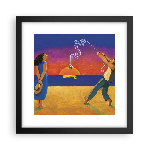 Poster in een zwarte lijst - Meer dan een sterretje uit de lucht - 30x30 cm