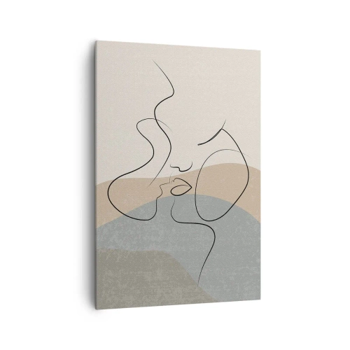 Schilderen op canvas - Als een penseelstreek - 70x100 cm