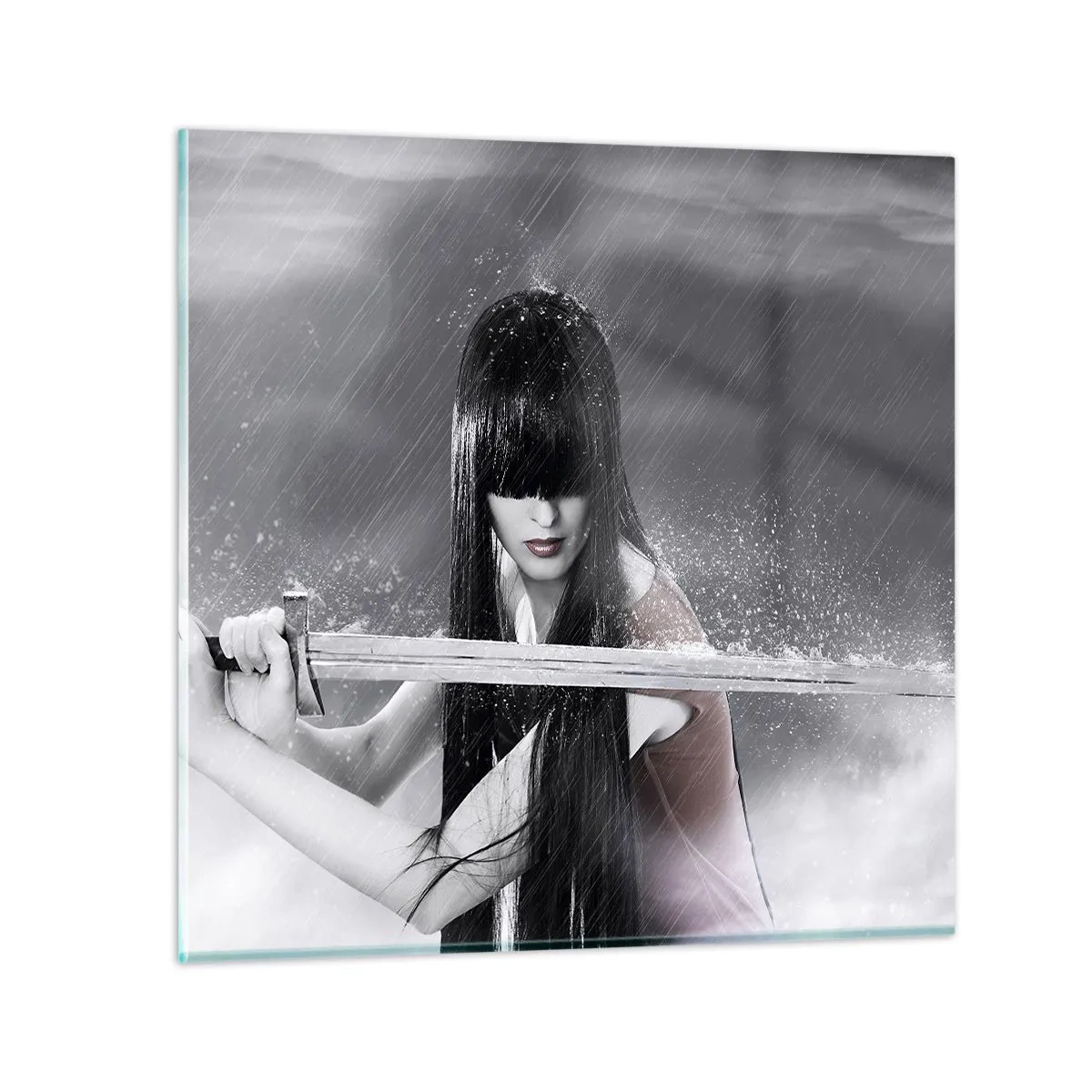 Schilderen op glas - Mooi en gevaarlijk - 60x60 cm