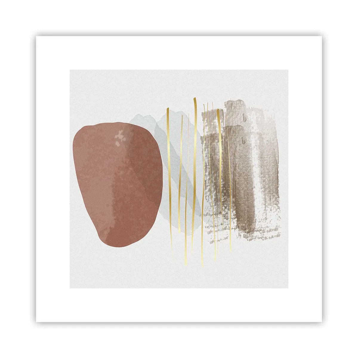 Poster - Abstracte zuilengalerij - 30x30 cm