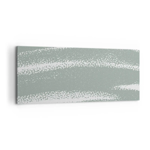 Schilderen op canvas - Abstractie in een winterklimaat - 100x40 cm