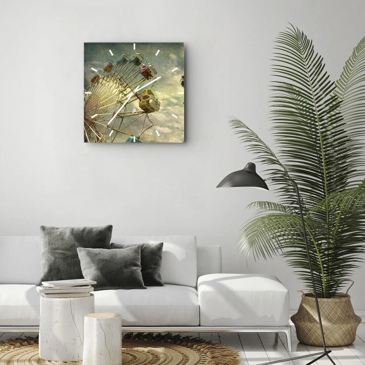 Wandklok - Klok - Het zal zo zijn, het zal leuk zijn..., - 30x30 cm