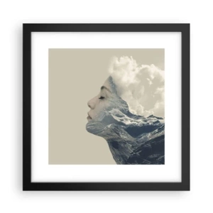 Poster in een zwarte lijst - De schoonheid van de elementen - 30x30 cm