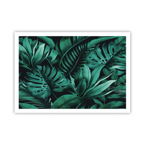 Poster - De diepte van tropisch groen - 100x70 cm