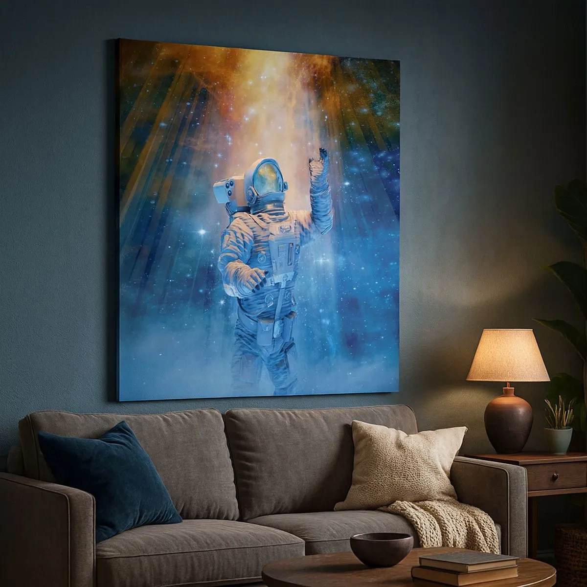 Schilderen op canvas - Eindelijk aan het einde - 30x30 cm