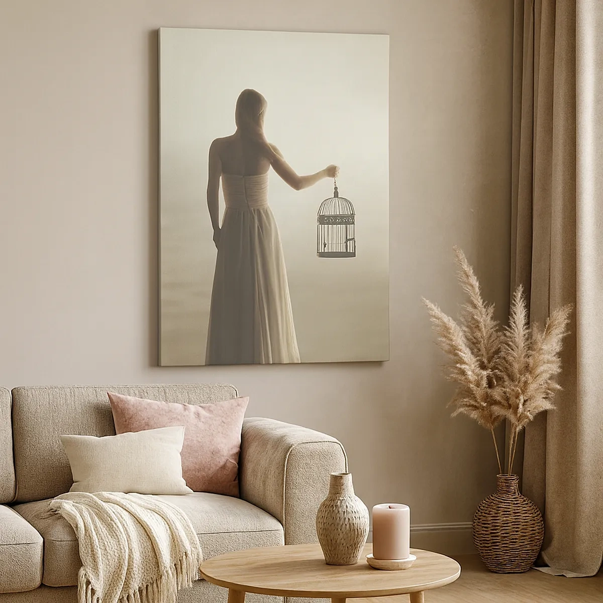 Schilderen op canvas - Wees vrij - 50x70 cm