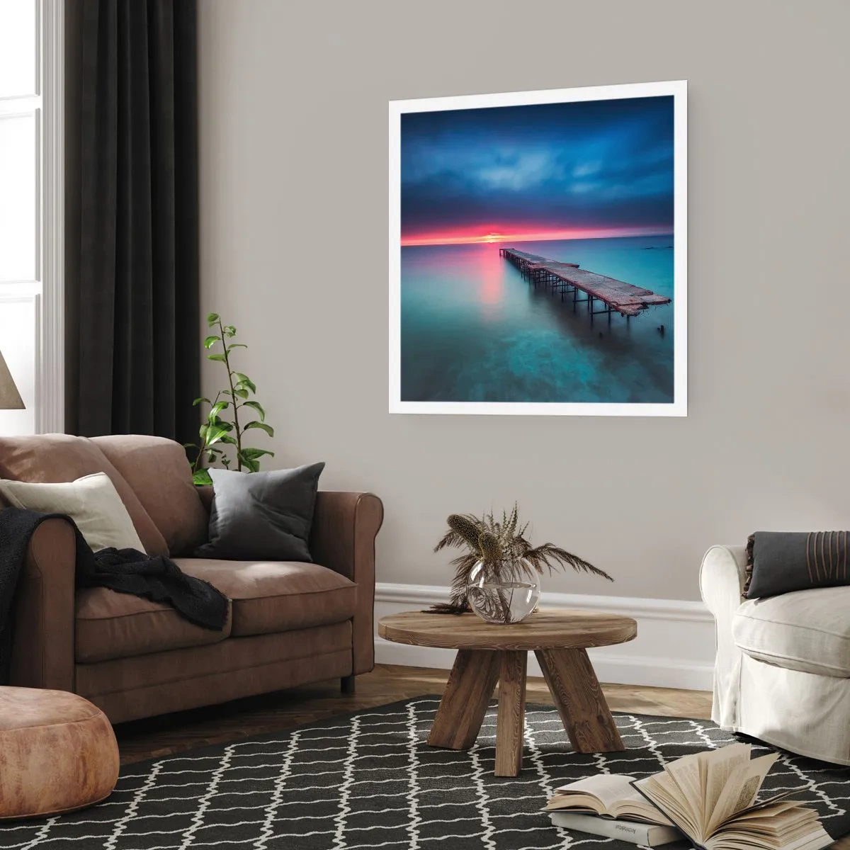 Poster - Tussen hemel en aarde - 40x40 cm