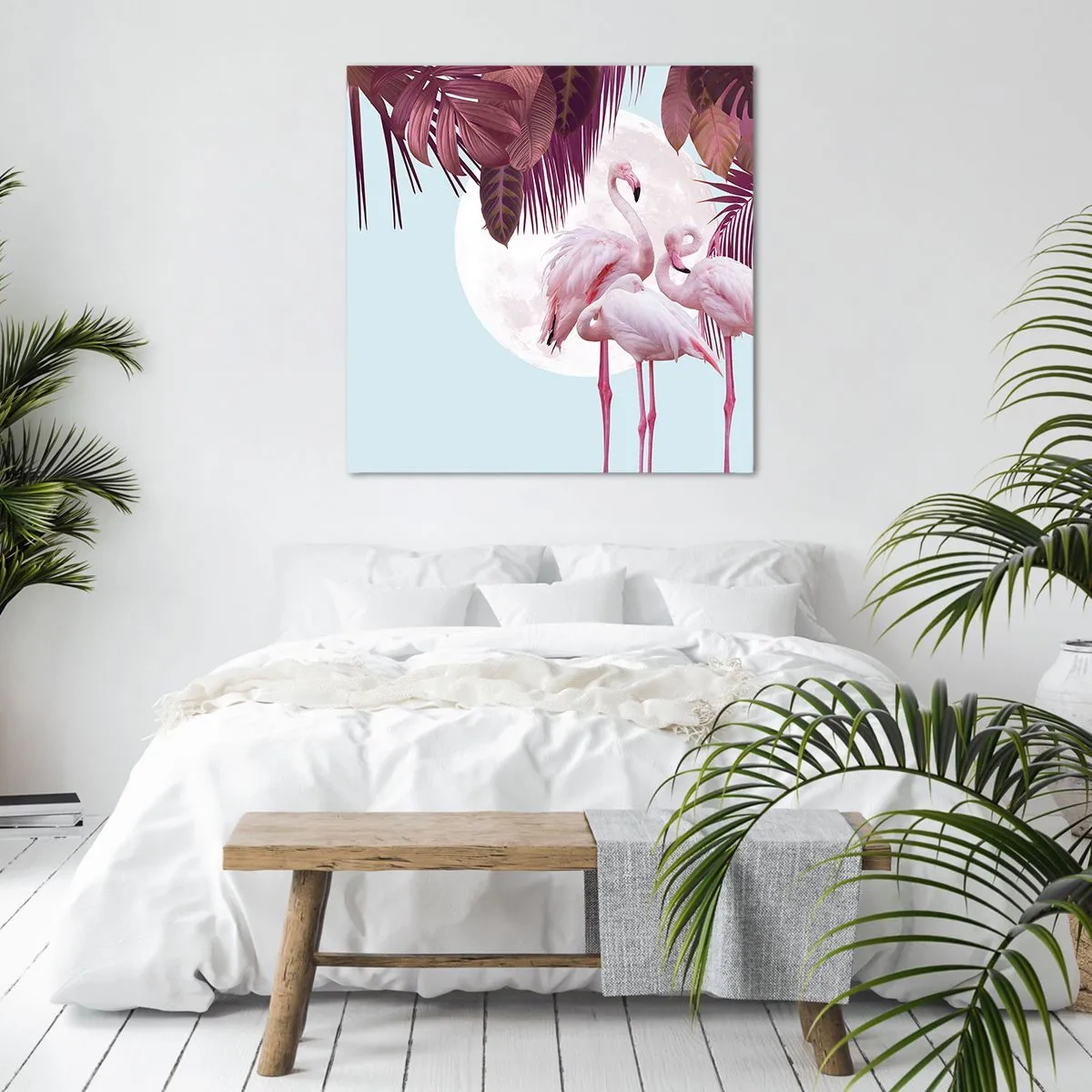 Schilderen op canvas - Drie vogel genaden - 40x40 cm