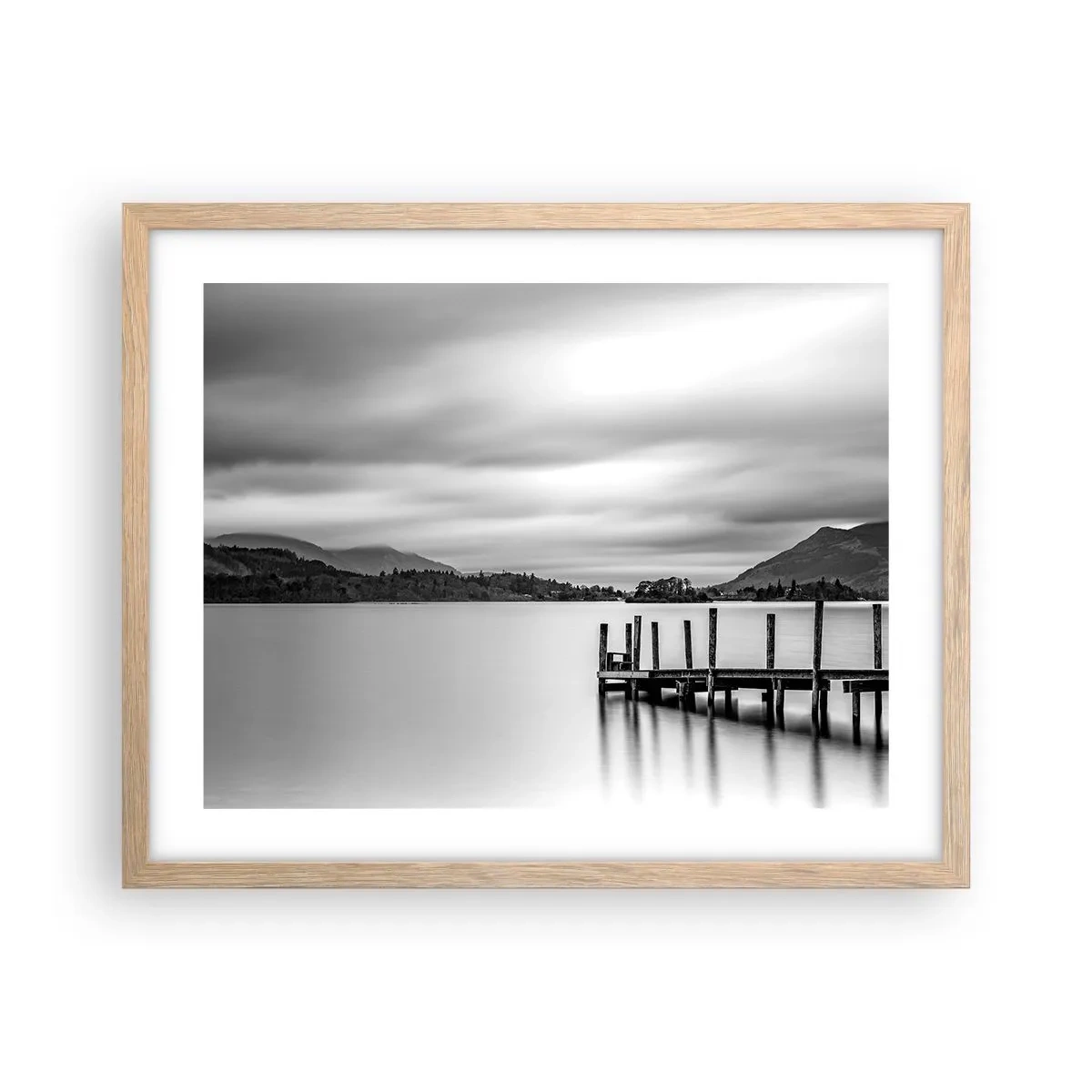 Een poster in een licht eiken lijst - Zachtheid en kracht - 50x40 cm