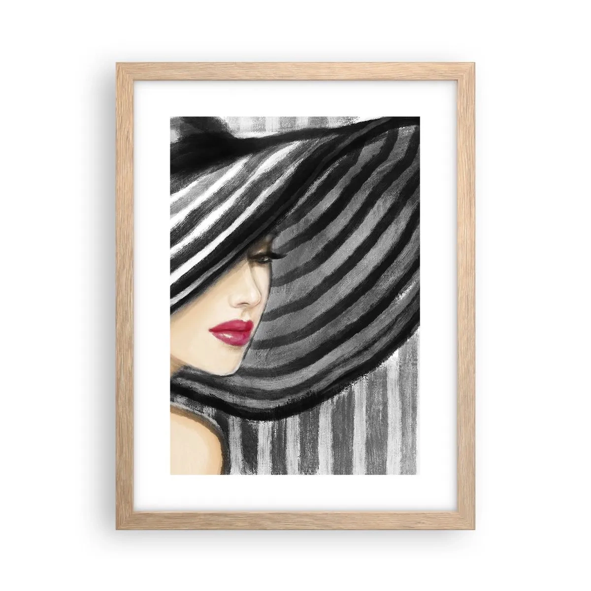 Een poster in een licht eiken lijst - Waar moet je zoeken? - 30x40 cm