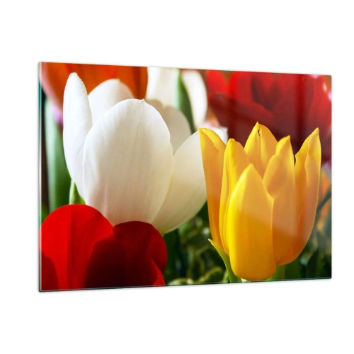 Schilderen op glas - Tulpenkoorts - 120x80 cm