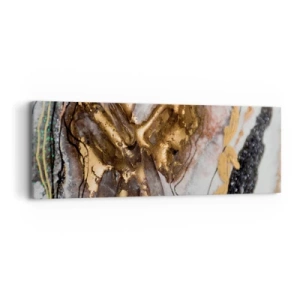 Schilderen op canvas - Het element aarde - 90x30 cm