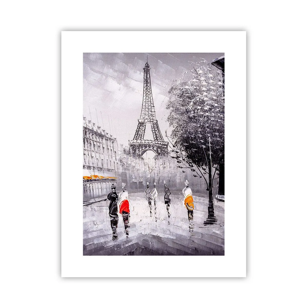 Poster - Parijs wandeling - 30x40 cm