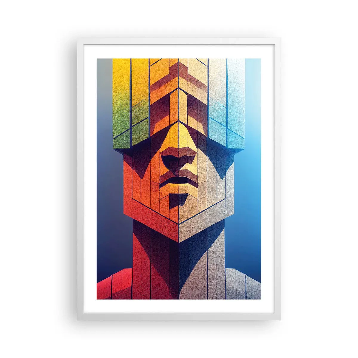 Poster in een witte lijst - Een man van principes - 50x70 cm