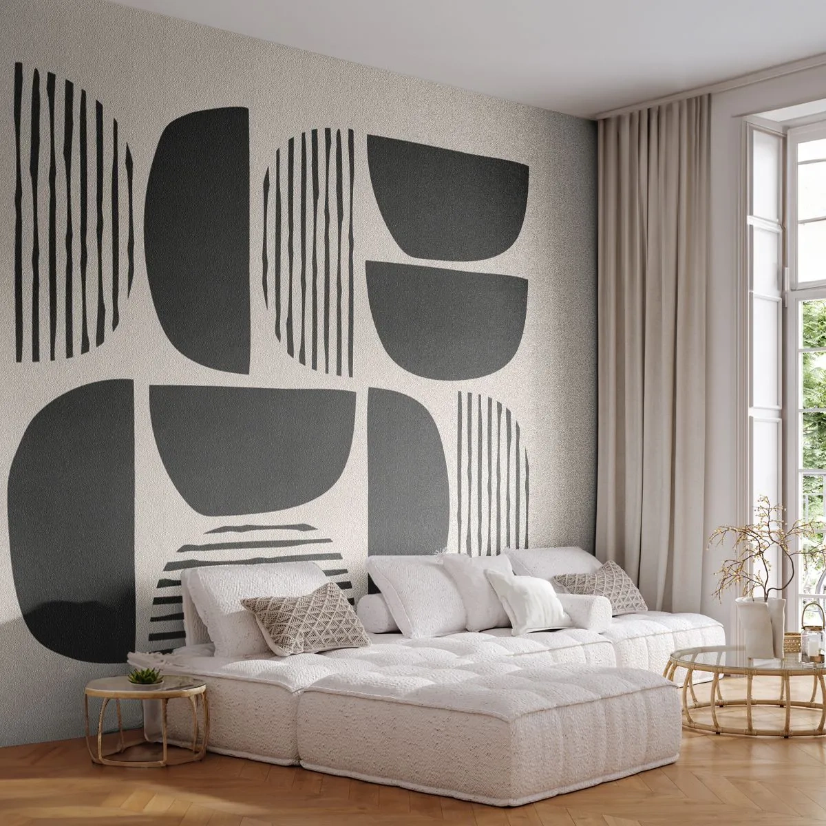 Fotobehang Premium Canvas - Halfslachtige deals - Boho, Deel, Minimalisme - 250x175 cm