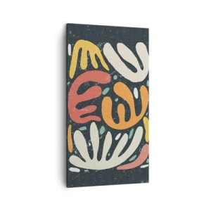 Schilderen op canvas - Compositie – ik sta op het punt je te pakken te krijgen - 45x80 cm