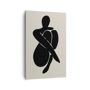 Schilderen op canvas - In je eigen armen - 80x120 cm