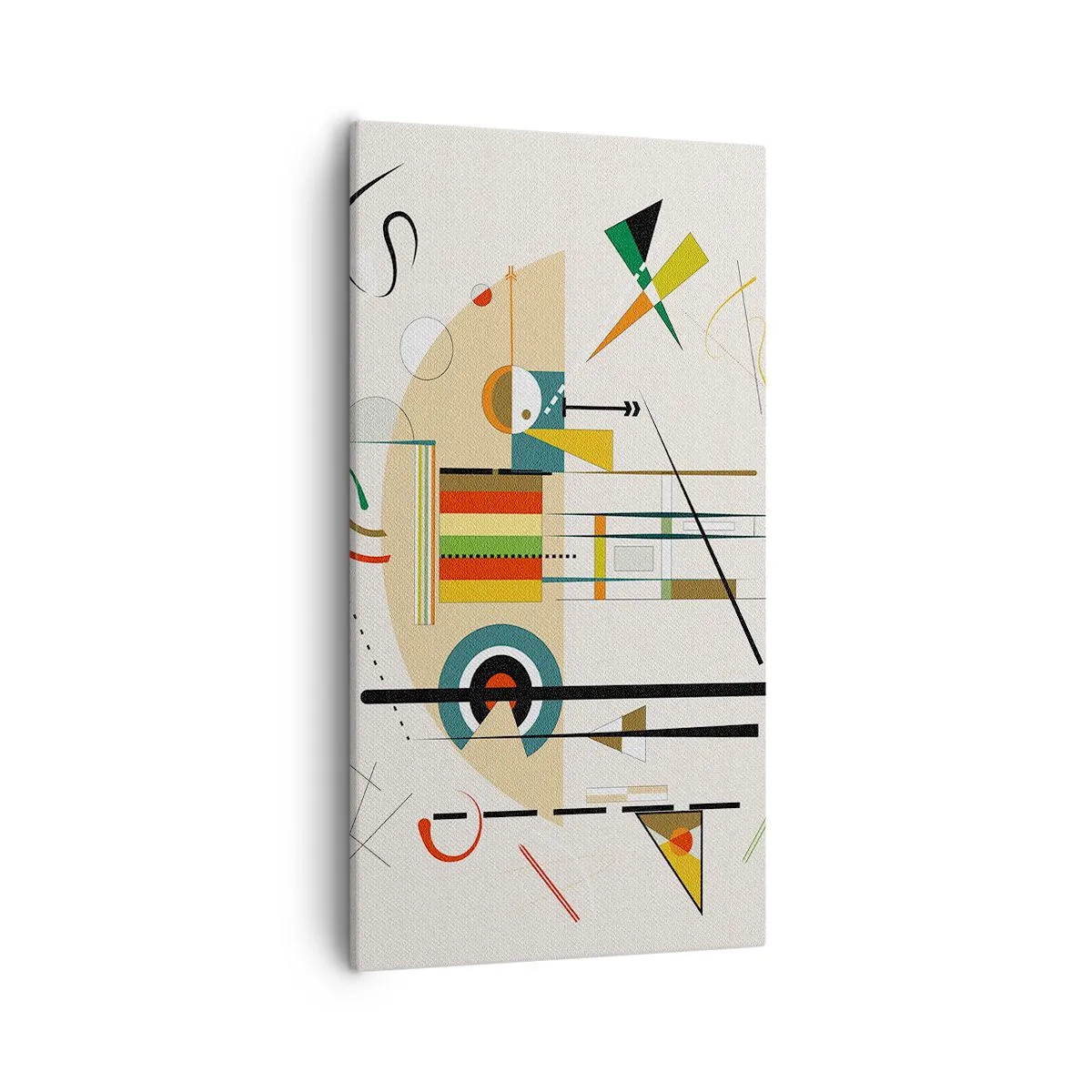 Schilderen op canvas - En de wereld lacht - 55x100 cm