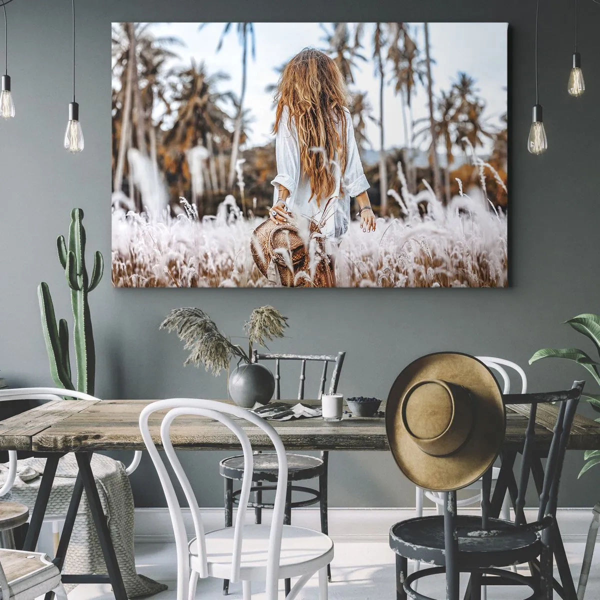 Schilderen op canvas - Geboren uit graspluis - 120x80 cm