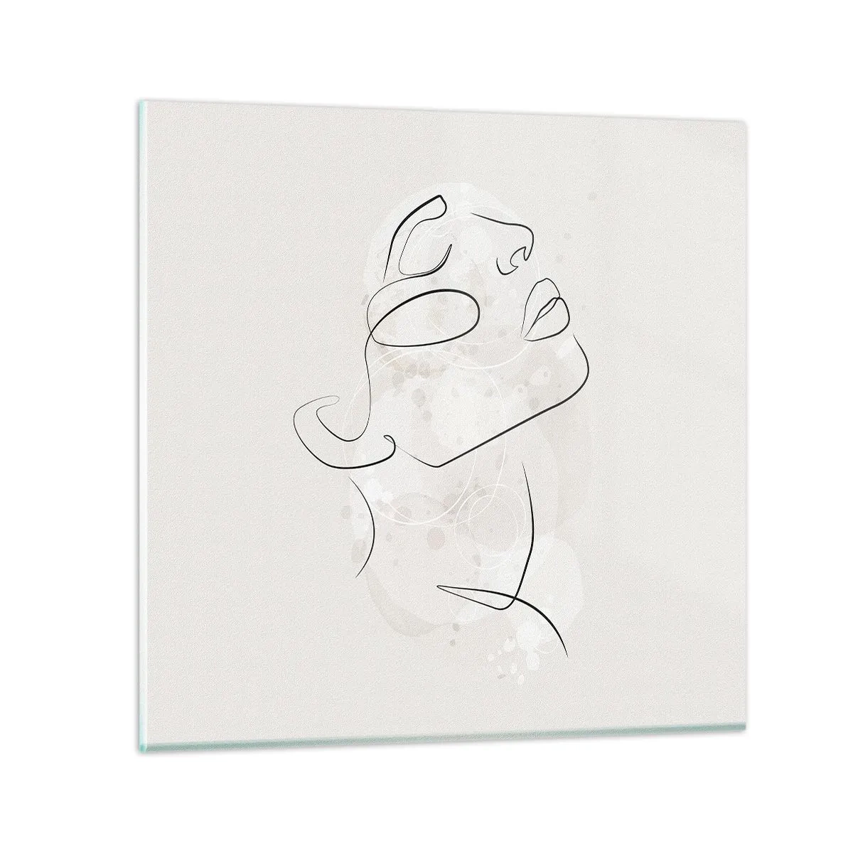 Schilderen op glas - De omtrek van een droom - 70x70 cm