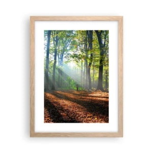 Een poster in een licht eiken lijst - Lichten en schaduwen - 30x40 cm