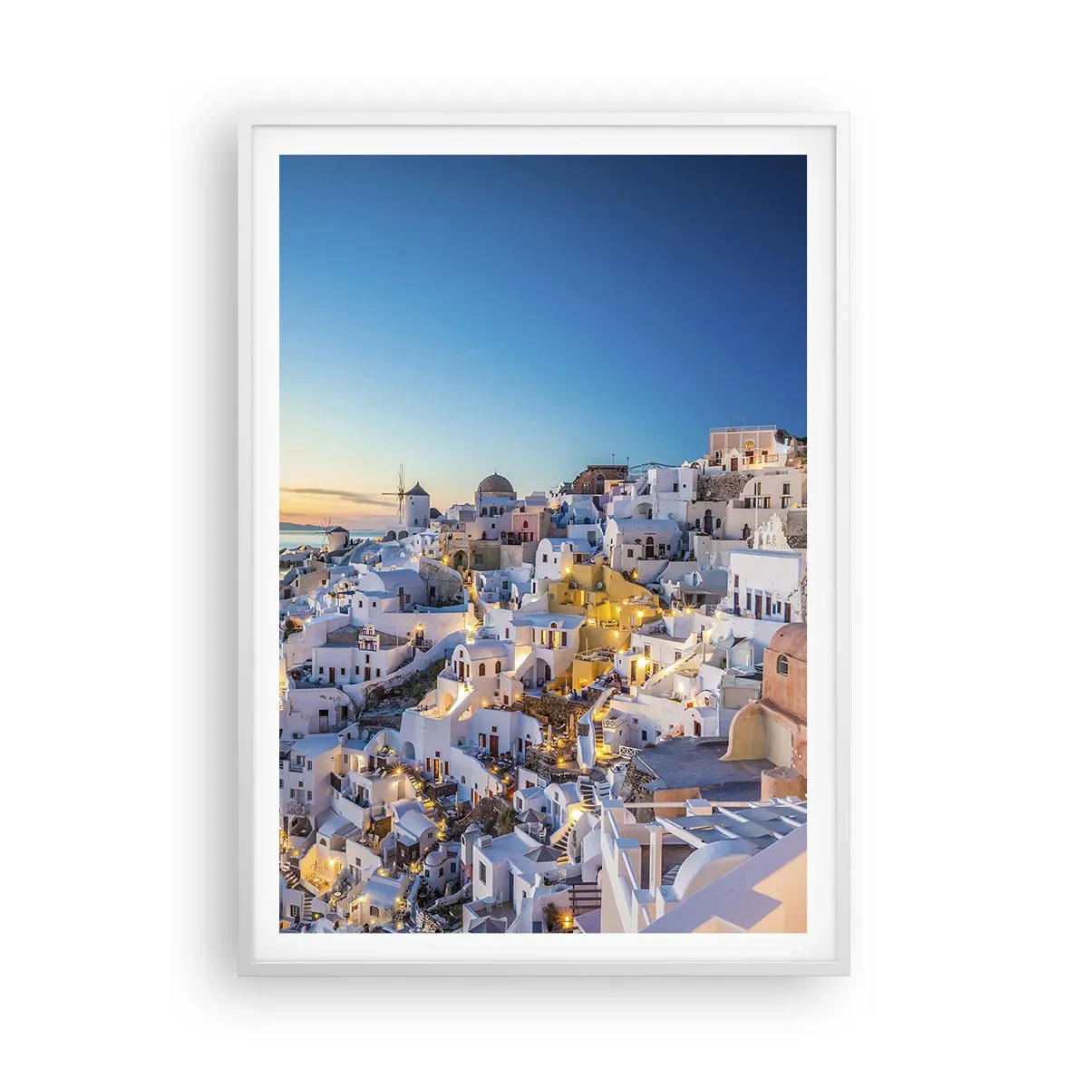 Poster in een witte lijst - De essentie van Grieksheid - 70x100 cm