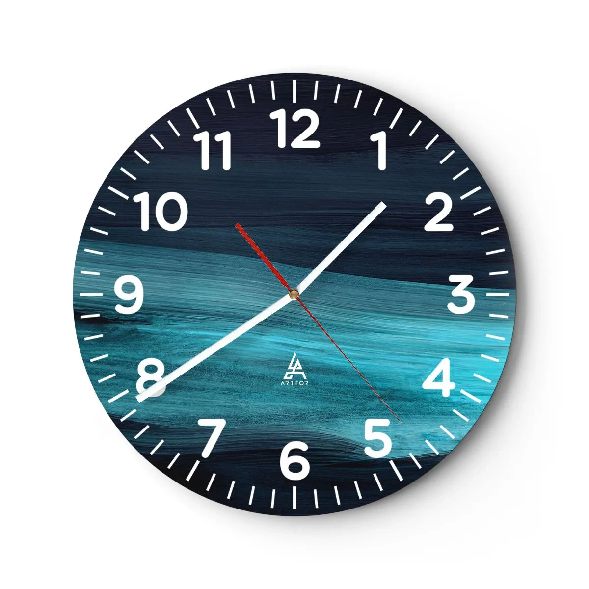 Wandklok - Klok - Ga met de stroom mee - 30x30 cm