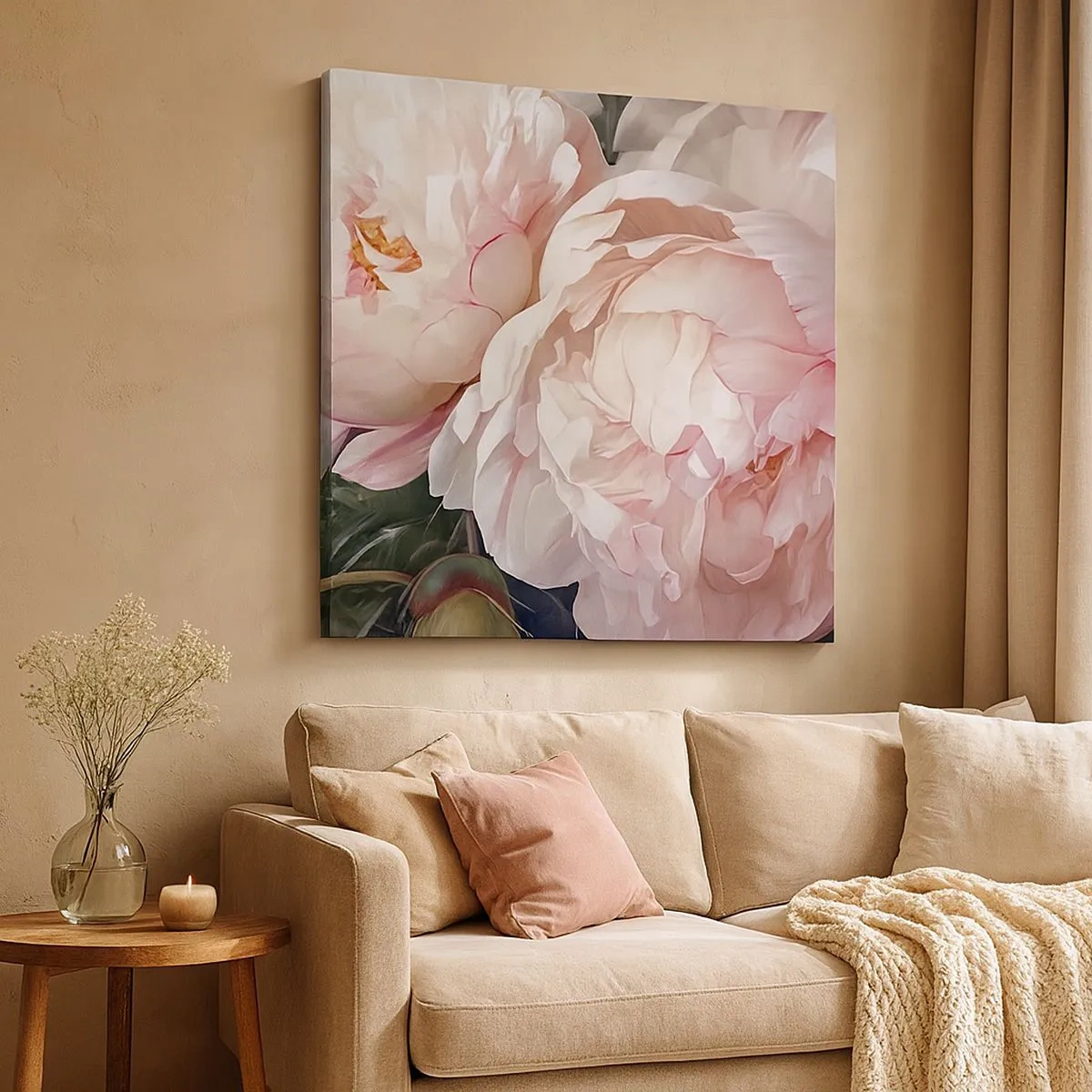 Schilderen op canvas - In bloei gestopt - 30x30 cm