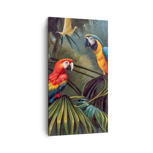 Schilderen op canvas - Romantiek in de tropen - 45x80 cm