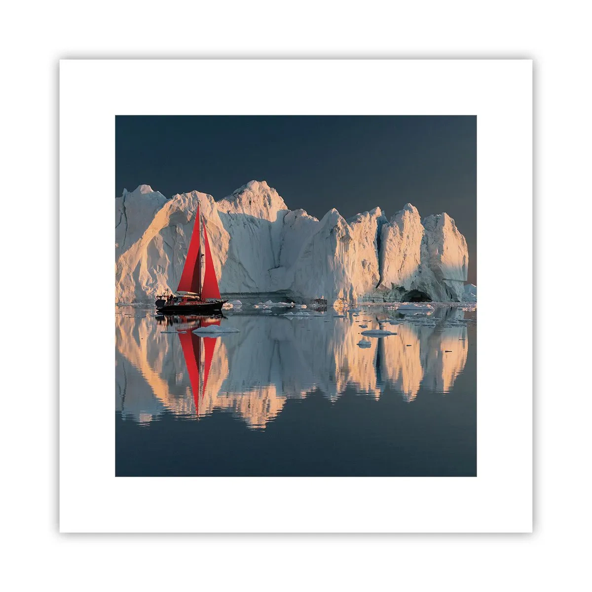 Poster - Aan de rand van de wereld - 30x30 cm