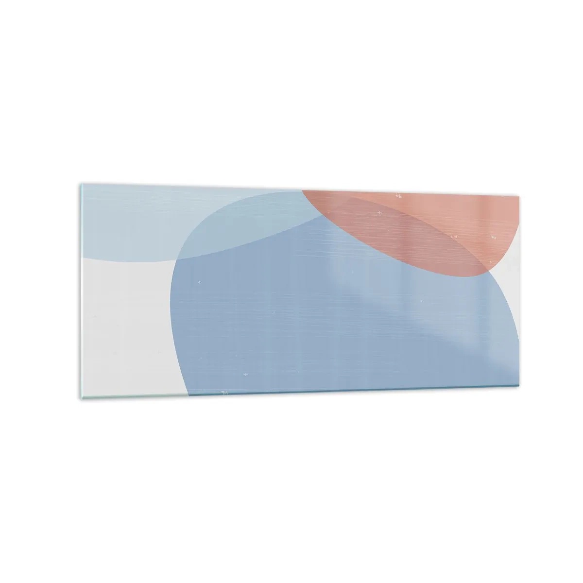 Schilderen op glas - Pastelkleurige relaties - 120x50 cm