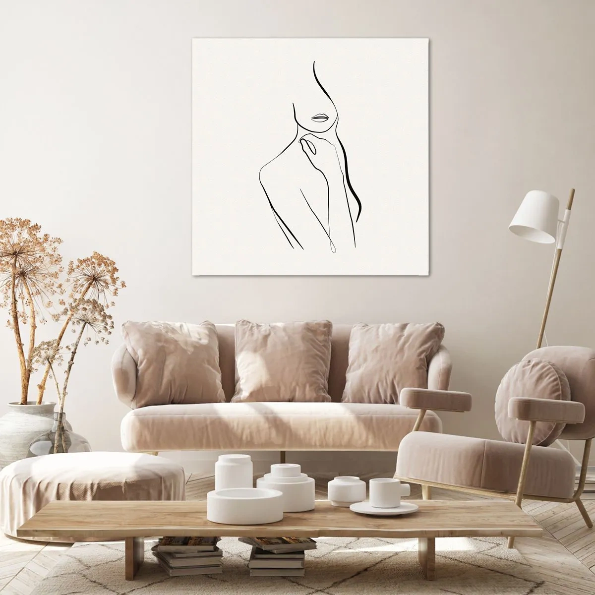 Schilderen op canvas - Een golf van melancholie - 50x50 cm