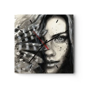 Wandklok - Klok - Wilde schoonheid - 40x40 cm